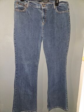 DKNY Womans Blue Bootcut Jeans Size 16R